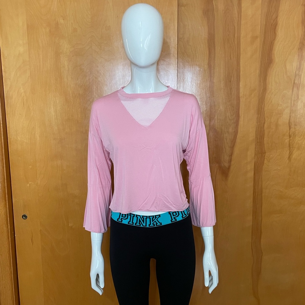 Valfre Crop Top Shirt Size Small Pink